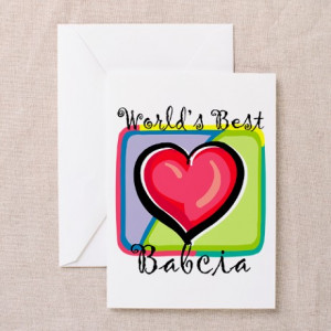 ... Babcia Greeting Cards > WB Grandma [Polish] Greeting Cards (Pk of 10
