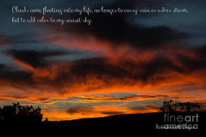 Arizona Sunset With Quote Photograph