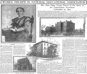 WOMEN TRIUMPH IN NATIONAL EDUCATIONAL ASSOCIATION: Mrs. Eliza Flagg ...