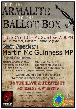 From the Armalite to the Ballot Box' Public Talk in Derry