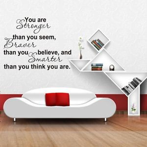 Details about High Precision Inspirational Quote Wall Decals Removable ...