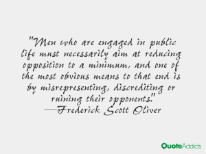 Quotes by Frederick Scott Oliver