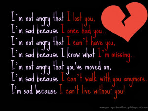 Can't Live without You Quotes