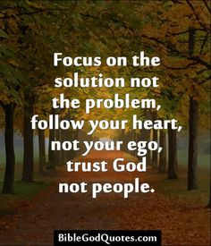 Focus on Solutions