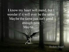 broken angel more fractured angel broken angel quotes about grief ...
