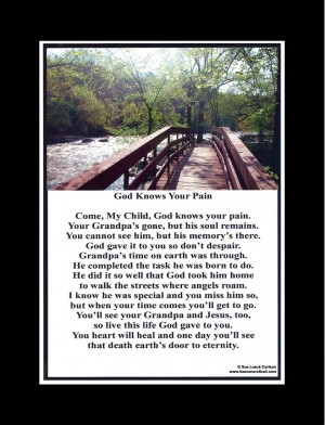Death Of A Loved One Bible Verse He knows the pain of death