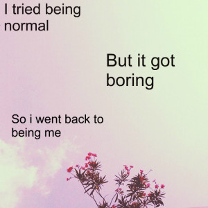 Related Pictures normal is boring funny quotesserious quotes comment ...