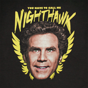 Step Brothers Will Ferrell Nighthawk Black Graphic Tee Shirt