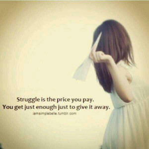 you pay. You get just enough just to give it away. I'm sinking but I ...