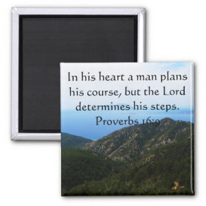 Proverbs 16:9 Inspirational Bible Verse