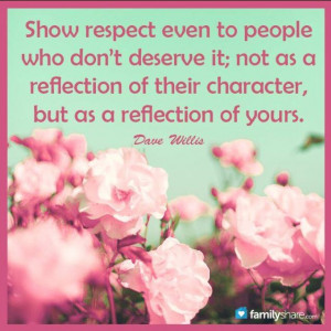 Show respect