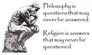 Philosophy vs. religion