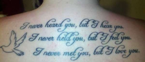 For my unborn baby. tattoo