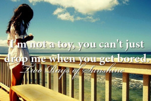 Im not a toy.