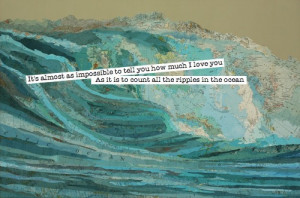 cute, ocean, quote, typography