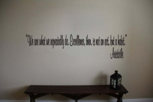 Aristotle Inspirational Teacher Classroom Quote Vinyl Wall Sticker ...