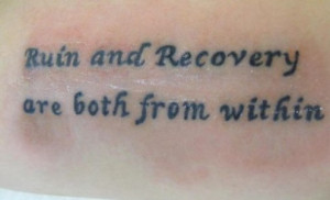 Tattoo Ideas Quotes Addiction...