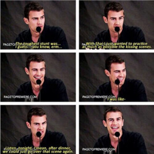 Theo James talking about Shailene Woodley