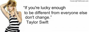 Taylor Swift - Quote Profile Facebook Covers