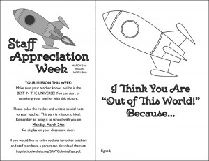 Coloring Page Space Staff Appreciation Week Space Themed Staff ...