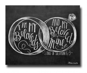... Wedding Quote, Anniversary Gift, Chalkboard Sign, Chalkboard Art
