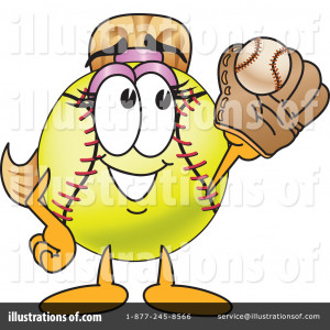 Royalty-Free (RF) Softball Mascot Clipart Illustration by Toons4Biz ...