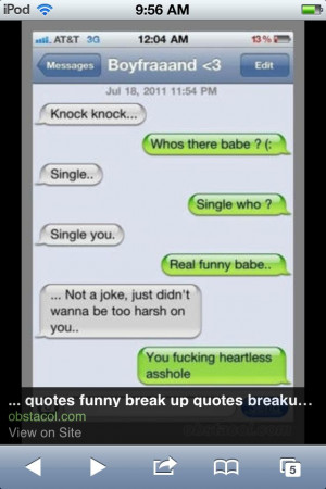 Funny break up quotes