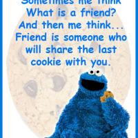 What is a Friend Cookie Monster Quote