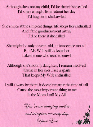 Day. I love you. Step-dad, step-daughter poem.: Step Daughters Quotes ...