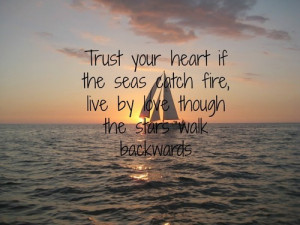 ... cummings, inspiration, quote, sailboat and charlie st. cloud