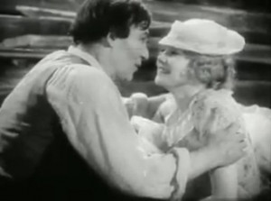 Walter Huston (looking like Patrick Troughton as Doctor Who) and Una ...