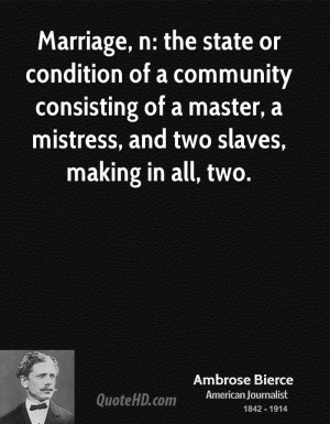 ... of a master, a mistress, and two slaves, making in all, two