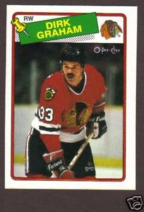 1988 89 OPC Hockey Dirk Graham 135 Black Hawks NM MT
