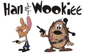 Ren & Stimpy as “Star Wars” characters