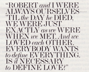 think this quote sums up love and their relationship quite fittingly ...