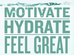 motivate, hydrate, feel great..