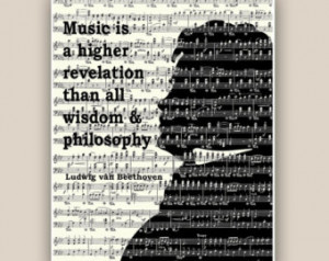 Beethoven educational Poster, Music piano art, Music Quote Print ...