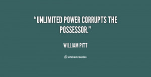 William Pitt Power Quotes
