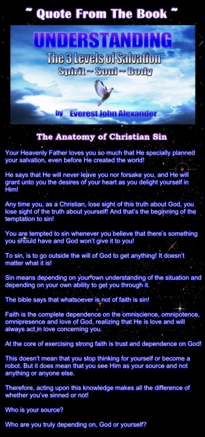 ... Spirit, Soul and Body” about the Anatomy of Christian Sin. www