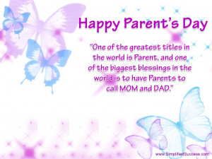 Happy Parents Day 2014 Wishes Card, Greetings Card and Text Messages
