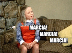 television the brady bunch jan brady marcia marcia marcia animated GIF