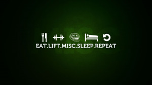 Eat Lift Misc Sleep Repeat bodybuilding pictures