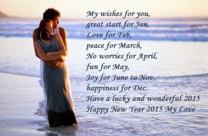 Special New Year 2015 love sms and Romantic wallpapers