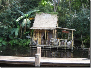 The ride has tourists traveling the rivers of the jungle guided by a ...