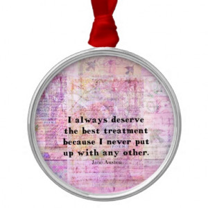 Jane Austen humorous quote with cheerful art image Christmas Tree ...