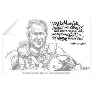 ... > Wall Art > Wall Decals > George W. Bush, Fighter Pilot Wall Decal