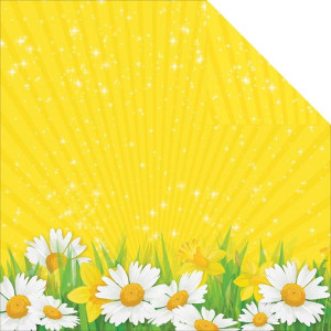 ... Happy Easter Collection - 12 x 12 Double Sided Paper - Spring Flowers