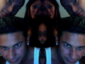 DJ Pauly D, Vinny, Snooki, and JWoww.