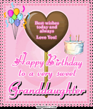 Happy Birthday to a very sweet granddaughter Myspace Comment