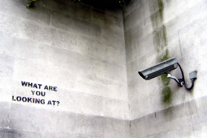 Banksy often uses his stenciling technique to show contempt for the ...